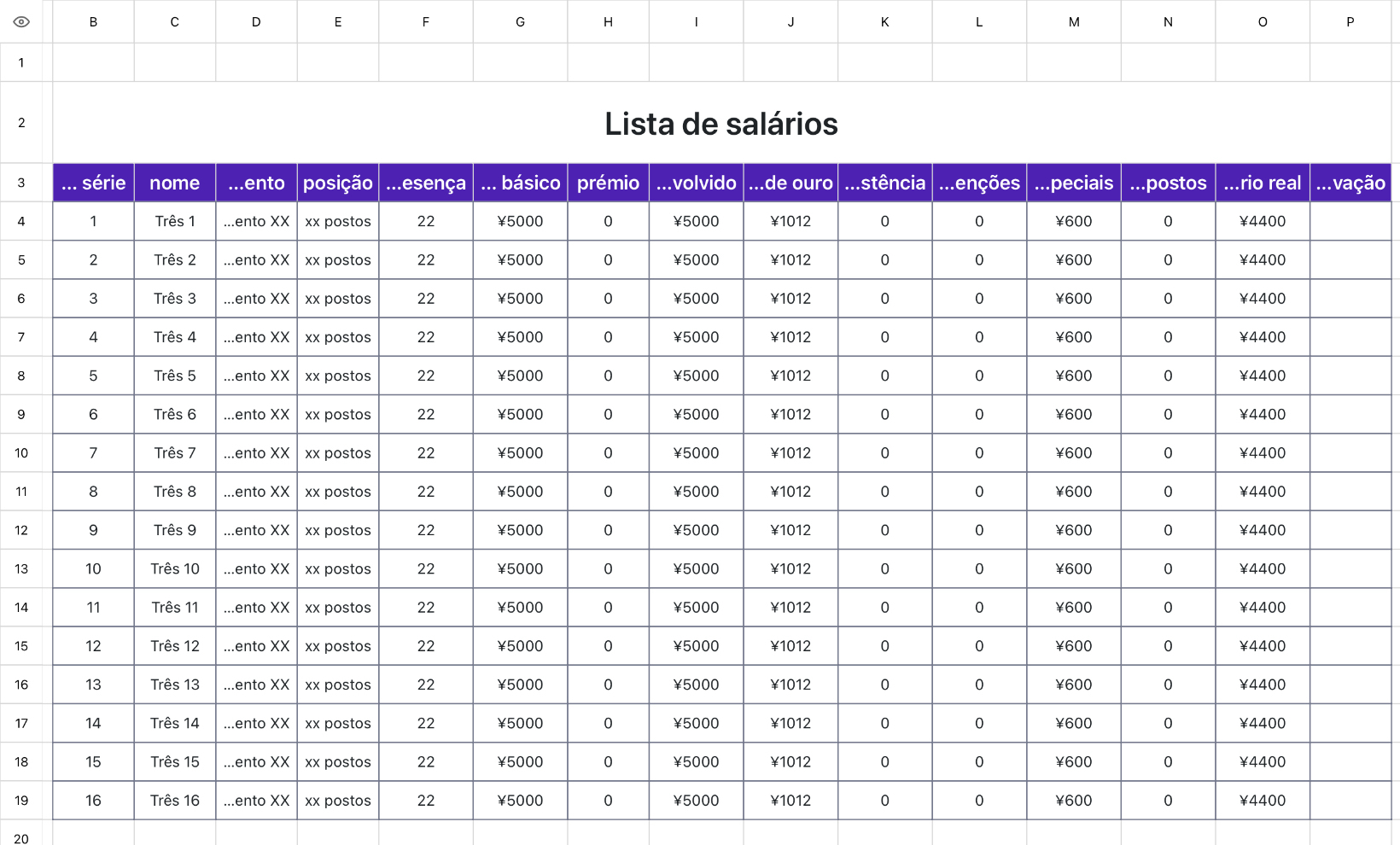 Lista de salários1
